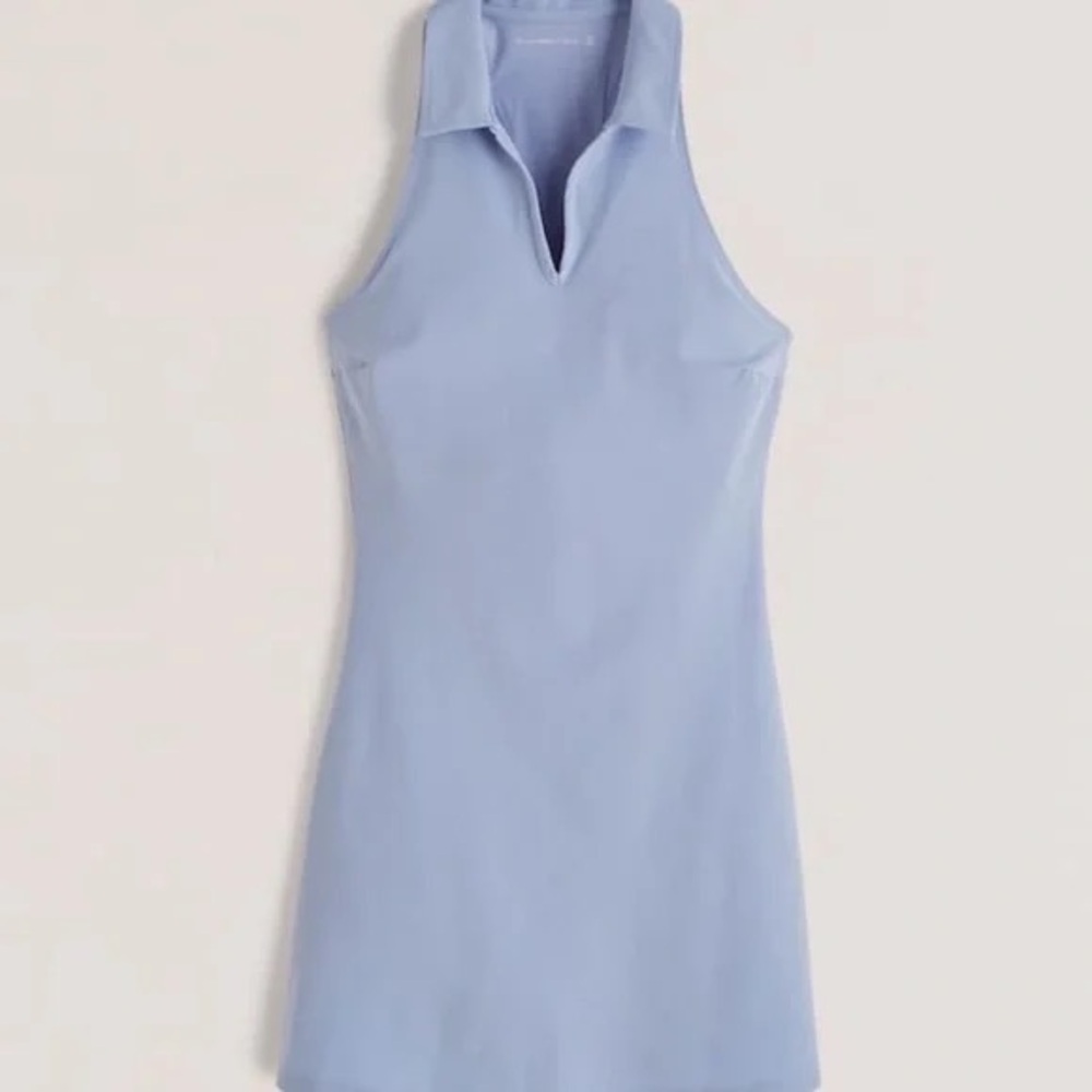 Abercrombie & Fitch Light Blue Sleeveless Polo Dress